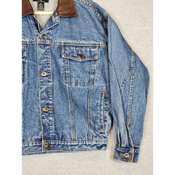 VTG 90s Warner Bros. Studio Outlaw Taz Denim Jean Jacket Unisex Small / Large - Picture 6 of 16